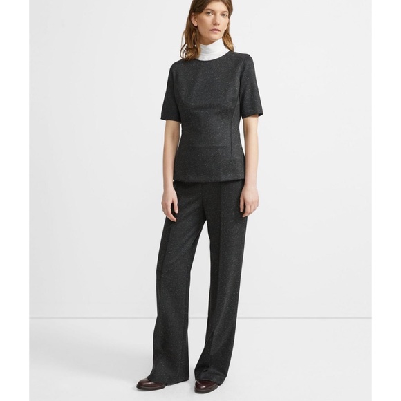 ☀️NWT☀️THEORY Shot Sleeve Fitted Top P - Picture 8 of 9